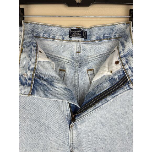 Abercrombie & Fitch Ultra High Rise Crop Wide Leg Jeans Women’s 0R/25 Frayed Hem - Picture 5 of 15